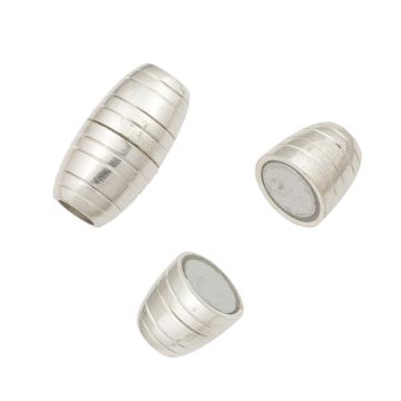 Zapięcie magnetyczne oliwka nacinana 22x12mm