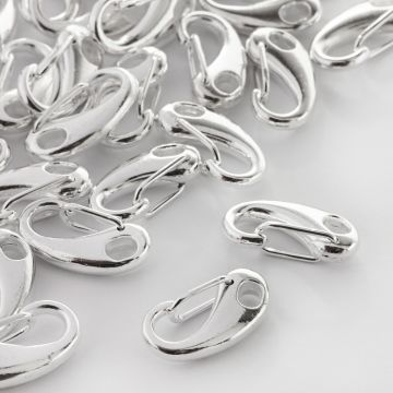 Karabińczyk w kolorze srebrnym 20mm