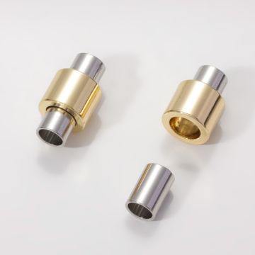 Zapięcie magnetyczne złoto połączone ze srebrem 19mm