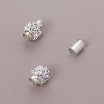Zapięcie magnetyczne z kryształkami crystal 5mm
