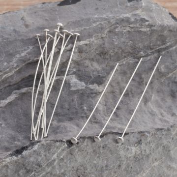 Szpilki srebrne talerzyki AG925 50x0,6mm