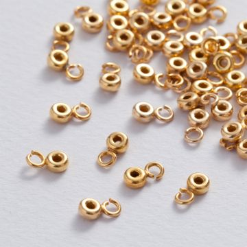 Srebrna krawatka ósemka AG925 pozłacana 4mm