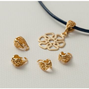 Srebrna krawatka ozdobna AG925 pozłacana 10,5mm