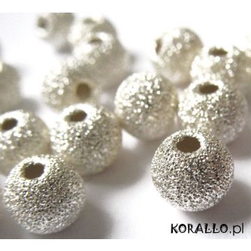 Kulki srebrne diamentowe AG925 8mm