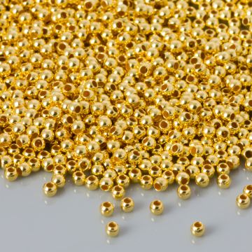 Srebrne kulki gładkie AG925 pozłacane 1,8mm