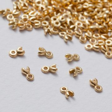 Końcówka mini łapaczka AG925 pozłacana 0.7 mm