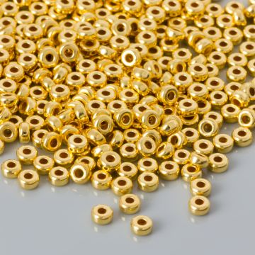 Srebrna przekładka oponka gładka AG925 pozłacana 3mm