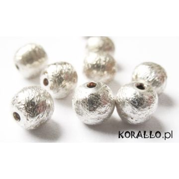 Kulki srebrne satynowe AG925 6mm