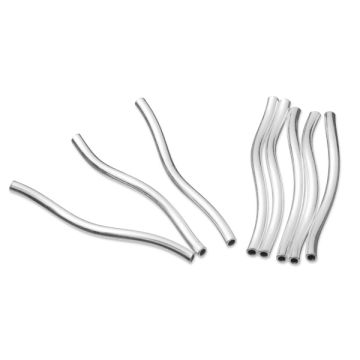 Srebrne rurki skręcane AG925 1,5mm x 2,5cm