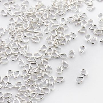 Srebrne końcówki skobelki do linek AG925 4mm