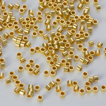 Srebrne zaciski do linek pozłacane AG925 2x1,5mm