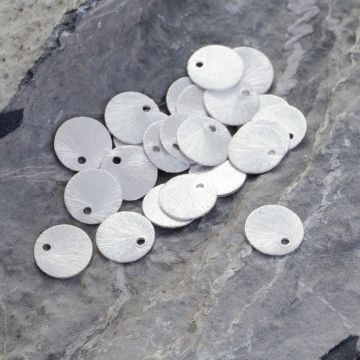 Okrągła srebrna blaszka AG925 10mm