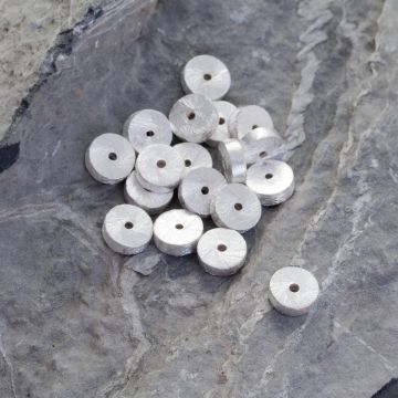 Srebrny satynowy krążek AG925 8mm