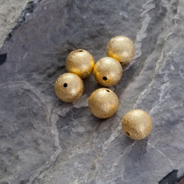 Srebrne kulki AG925 pozłacane 10mm