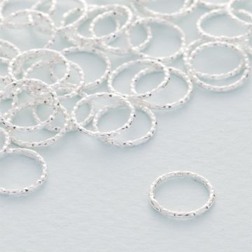 Srebrny łącznik  koło diamentowe AG925 10mm