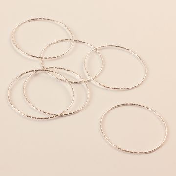 Srebrny łącznik koło diamentowe AG925 30mm