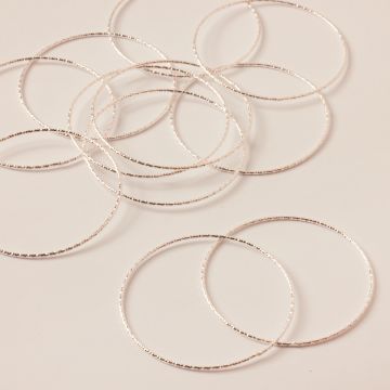 Srebrny łącznik koło diamentowe AG925 40mm