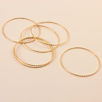 Srebrny łącznik koło diamentowe AG925 pozłacane 40mm