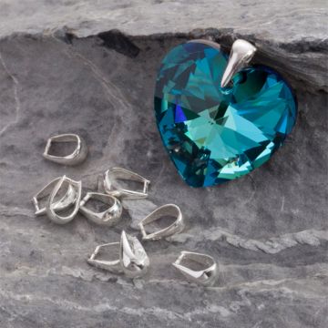 Srebrna krawatka do kamieni AG925 10mm