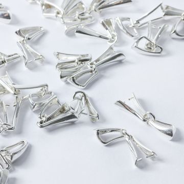 Srebrna krawatka diamentowa razem z łapaczkami AG925 22mm