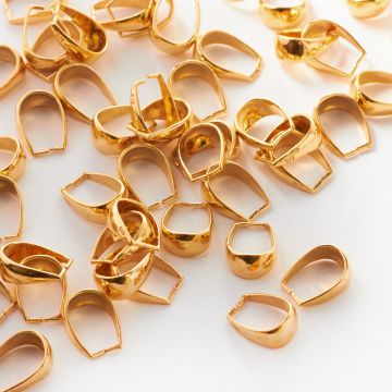 Srebrna krawatka łezka AG925 pozłacana 12mm