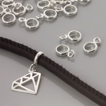 Srebrna krawatka okrągła AG925 6mm