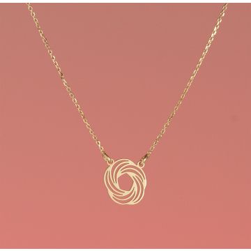 Srebrny, pozłacany naszyjnik wir AG925 44-46cm Srebrny, pozłacany naszyjnik wir AG925 44-46cm