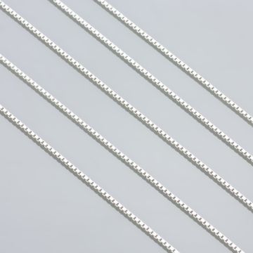 Łańcuszek kostka srebrny  AG925 0,7mm