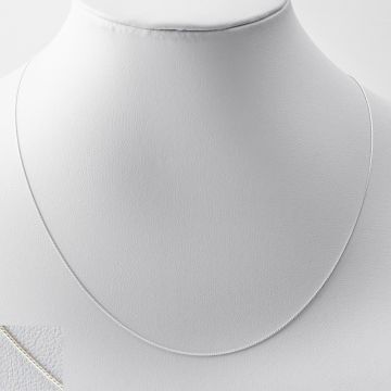 Srebrny łańcuszek linka z zapięciem AG925 45cm