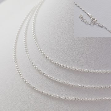 Gotowy łańcuszek rollo  AG925 45cm