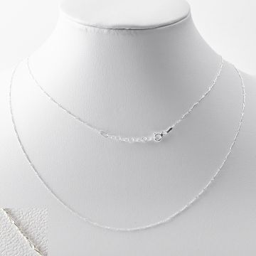 Łańcuszek skręcany delikatny Gomitolo AG925 45cm