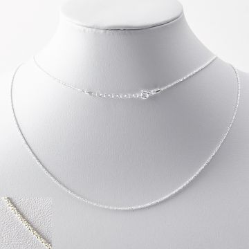 Łańcuszek lisi ogon margerita  AG925 45cm