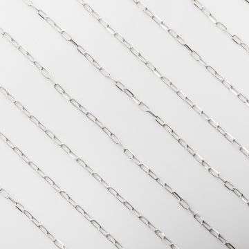 Srebrny łańcuszek rolo podłużny diamentowany AG925 4,5x2mm