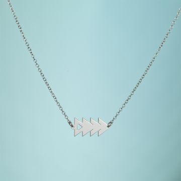 Srebrny rodowany naszyjnik Mashke,  AG925 44cm