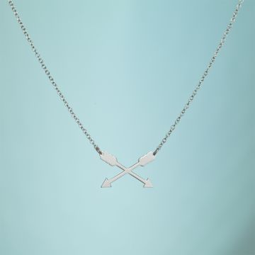 Srebrny rodowany naszyjnik Heyoka, AG925 44cm Srebrny rodowany naszyjnik Heyoka, AG925 44cm