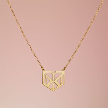 Srebrny pozłacany naszyjnik Tashina,  AG925 44cm