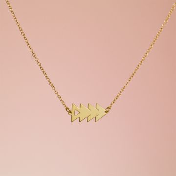 Srebrny pozłacany naszyjnik Yamina,  AG925 42cm