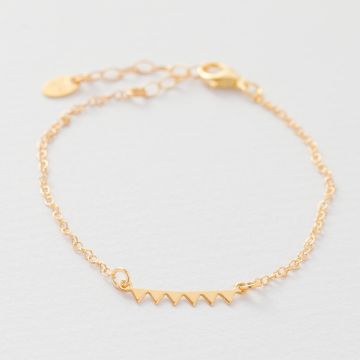 Srebrna, pozłacana bransoletka piła, AG925 20cm Srebrna, pozłacana bransoletka piła, AG925 20cm