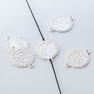 Srebrna moneta łącznik 13,5mm