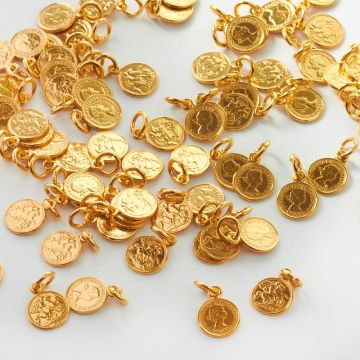 Srebrna zawieszka mini moneta AG925 8mm