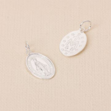 Srebrna zawieszka Matka Boska AG925 13x21mm