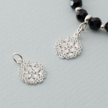 Zawieszka ażurowa mandala 3 AG925 11mm srebrny