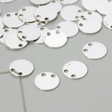 Srebrna celebrytka kółko 12mm  AG925