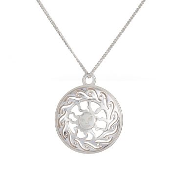 Srebrna zawieszka słońce 18mm AG925