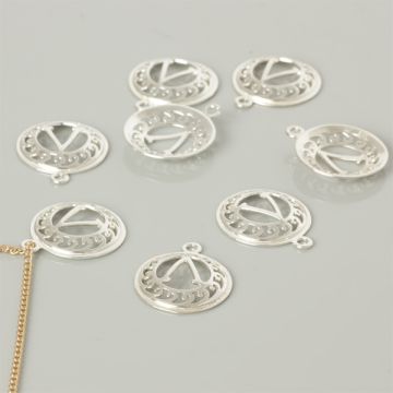 Srebrna zawieszka lambda 17mm AG925