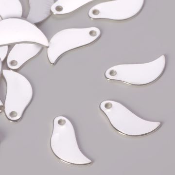 Blaszki celebrytki listek z dziurką 12mm AG925