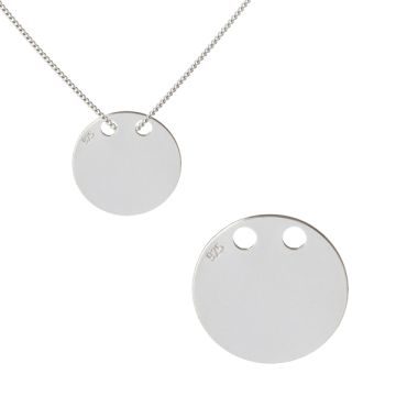 Srebrna celebrytka kółko 14mm AG925