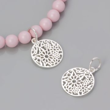 Srebrna zawieszka zaklęty ogród 15mm AG925