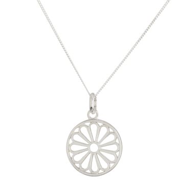 Zawieszka ażurowa kwiatek AG925 17mm