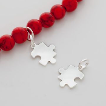 Srebrna zawieszka celebrytka puzzel AG92516mm